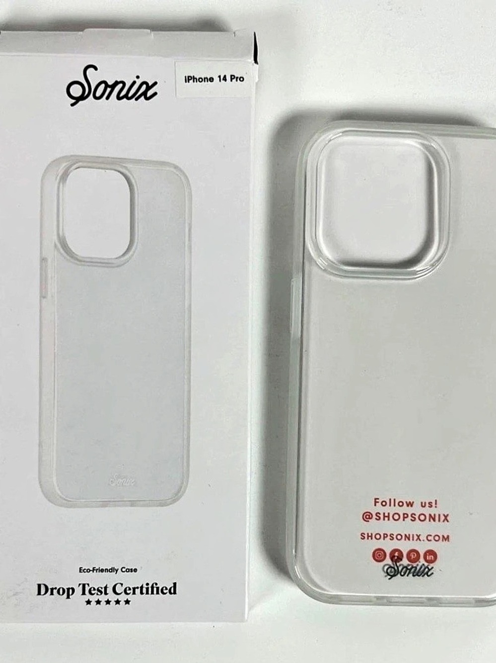 Sonix Drop Test Certified Eco-Friendly Case for iPhone 14 Pro Clear iPhone 14